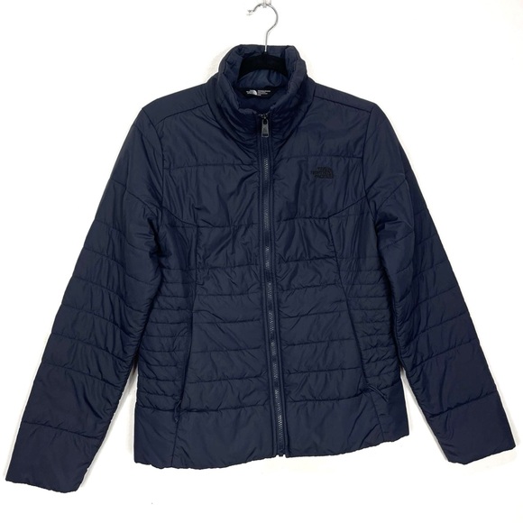 The North Face Blue Quilted Puffer Jacket T19 - Picture 1 of 6